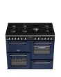 Stoves DX RCA RICH 100DF 100cm Richmond DX Dual Fuel Range Cooker - Midnight Blue