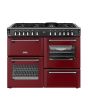 Stoves DX RCA RICH 110DF 110cm Richmond DX Dual Fuel Range Cooker - Garnet Red