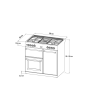 Stoves ST RICH S900DF BK 90cm Dual Fuel Range Cooker