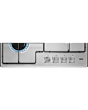 AEG HGX6400SM Slimline Gas Hob