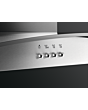 AEG DTX3840M 80cm Stainless Steel Curved Glass Chimney Hood