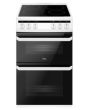 Amica AFC5100WH 50cm Freestanding Electric Twin Cavity with Ceramic Hob