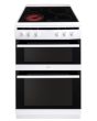 Amica AFC6550WH 60cm Freestanding Electric Double Oven with Ceramic Hob