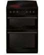 Amica AFC6550BL 60cm Freestanding Electric Double Oven with Ceramic Hob