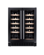 CDA CFWC624BL 60cm Freestanding/Undercounter Double Door Wine Cooler