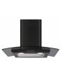 CDA ECP62BL 60cm Curved Glass Extractor