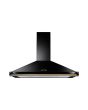 Rangemaster CLAHDC90BB/ Classic 90cm Hood Black Brass Rail