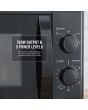 Swan SM4420BLK 20L 700W Manual Microwave - Black