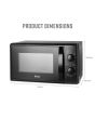 Swan SM4420BLK 20L 700W Manual Microwave - Black