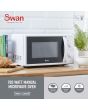 Swan SM4420WHT 20L 700W Manual Microwave - White