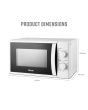 Swan SM4420WHT 20L 700W Manual Microwave - White