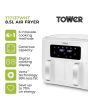 Tower T17137WHT Vortx 8.5L Dual Basket Air Fryer Digital - White