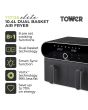 Tower T17138 Vortx Elite 10.4L Dual Basket Air Fryer Digital - Graphite
