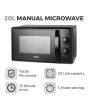 Tower T24034BLK 20 Litre 700W Manual Microwave