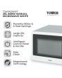 Tower T24042WHT 20L 800W Manual Microwave - White