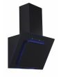 Lifestyle LSHDANBL60B 60cm Angled Chimney Hood