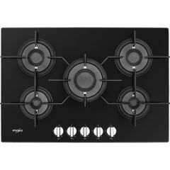 Whirlpool POW 75D2/NB Gas Hob 5 Burners 75cm - Black
