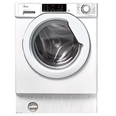 Hoover HBWS 494DMSW5-80 Integrated 9kg Washing Machine - 1400 rpm - A Energy Rating - White with Silver Door