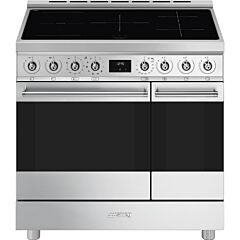 Smeg C92IPX2 90cm Induction Range Cooker - Stainless Steel
