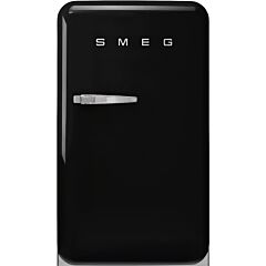 Smeg FAB10HRBL6 Retro Mini Fridge with Ice Box Right Hand Hinge - Black