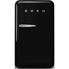 Smeg FAB10RBL6 Retro Mini Fridge Right Hand Hinge - Black