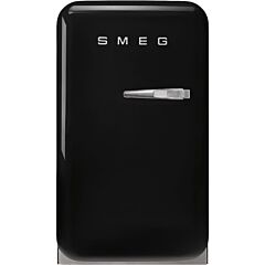 Smeg FAB5LBL6 Retro Mini Fridge Left Hand Hinge - Black