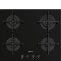 Smeg PV264B 60cm Gas on Glass Hob, Black