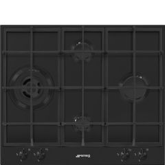 Smeg PX364LMB 60cm Classic Gas Hob, Matte Black