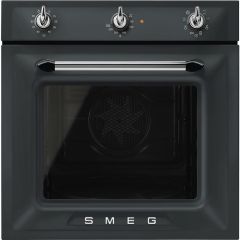 Smeg SF69M3TNO 60cm Victoria Multifuctional Single Oven, Matte Black