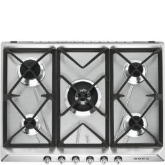 Smeg SR975XGH 69cm Victoria Gas Hob, Stainless Steel
