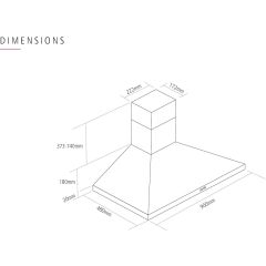 Caple CCH901SS Chimney Hood
