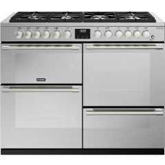 Stoves Sterling Deluxe ST DX STER D1100DF SS 110cm Dual Fuel Range Cooker