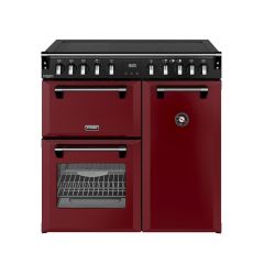 Stoves DX RCA RICH 90Ei RTY 90cm Richmond DX Electric Induction Rotary Range Cooker - Garnet Red