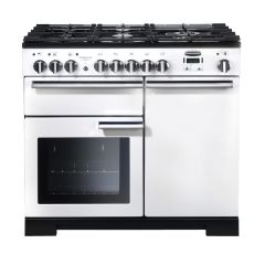 Rangemaster PDL100DFFWH/C 100cm Dual Fuel Range Cooker