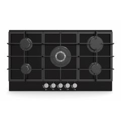 Lifestyle LSGOG90BK 90cm Gas on Glass Hob