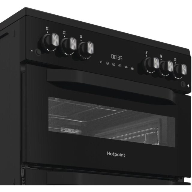 Hotpoint HTG6GDCB1 Freestanding 60cm Gas Double Cooker