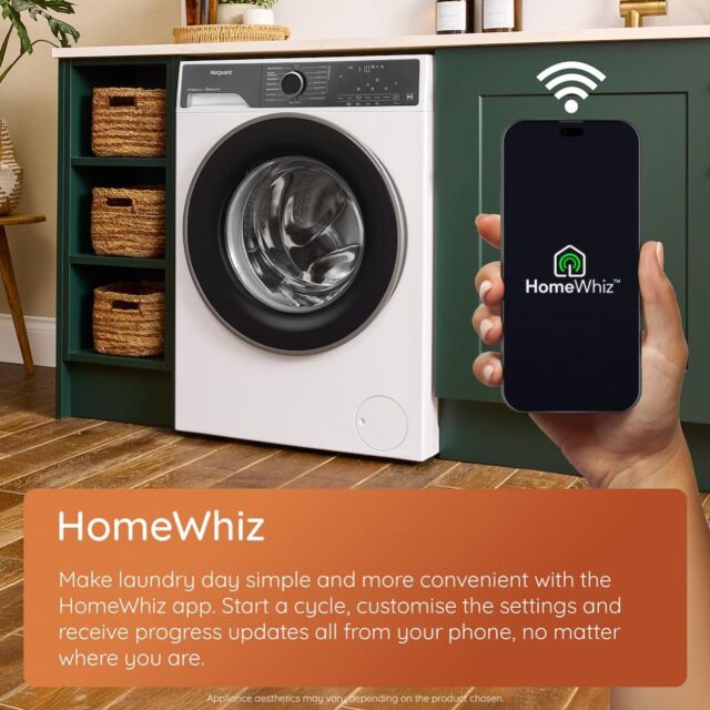 Hotpoint HPD9693CAREUK Fabric Care Pro 9kg Wash/6kg Dry Washer Dryer with HomeWhiz - White