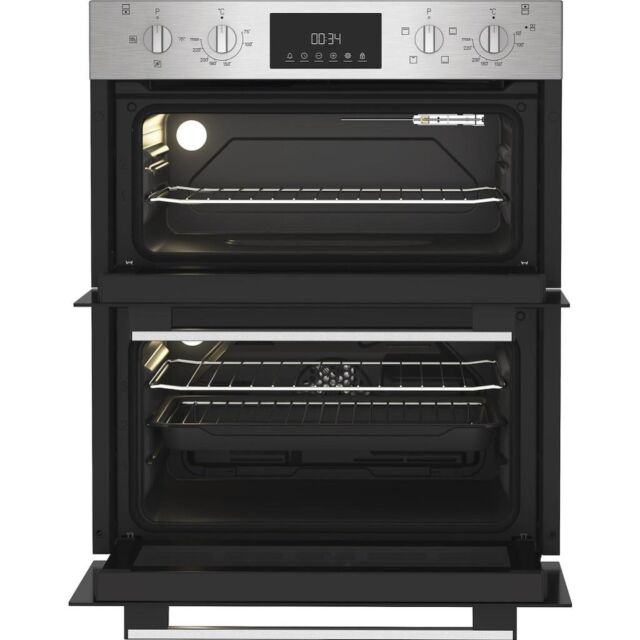 Indesit DUI10DIX Built-In Double Oven - Inox