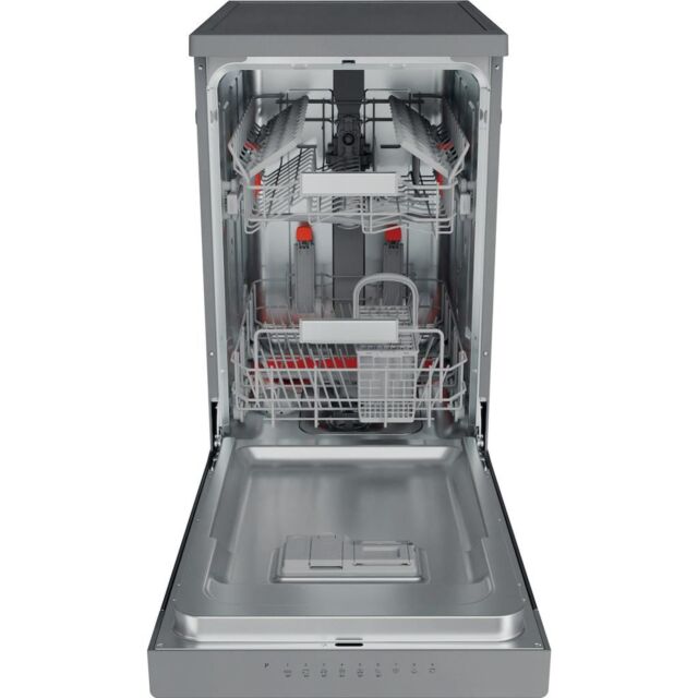 Hotpoint HSFO 3T223 W X UK N Slimline Dishwasher - Stainless Steel