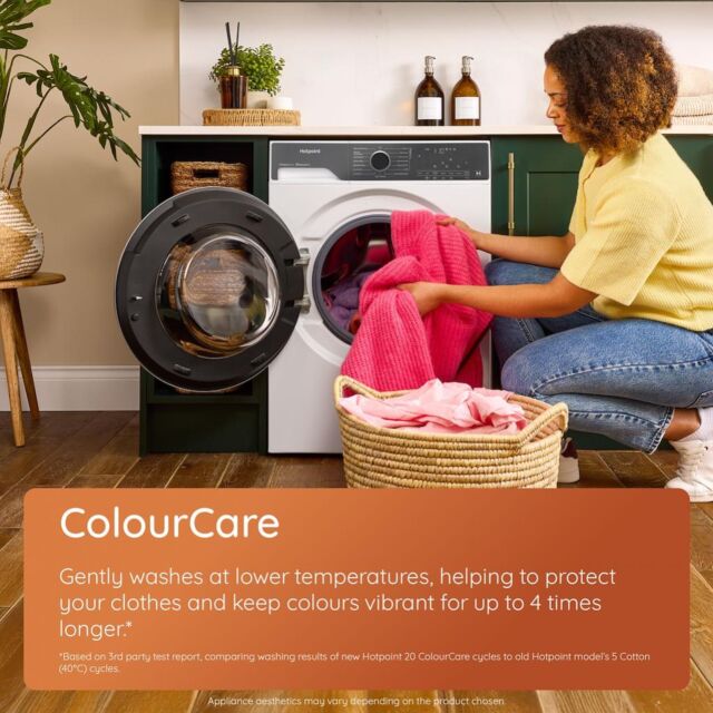 Hotpoint HPD9693CAREUK Fabric Care Pro 9kg Wash/6kg Dry Washer Dryer with HomeWhiz - White