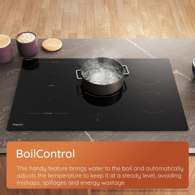 Hotpoint HTX6014DCF HeatControl 60cm Induction Hob with CleanProtect