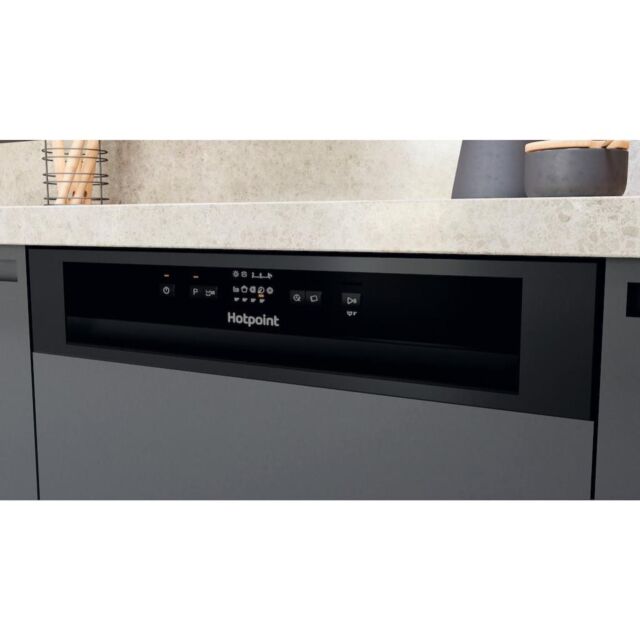 Hotpoint H3B L626 B UK Semi-Integrated 14 Place Settings Dishwasher - Black