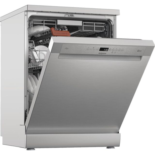 Hotpoint H8F HP51X UK Freestanding 60cm Dishwasher - Stainless Steel