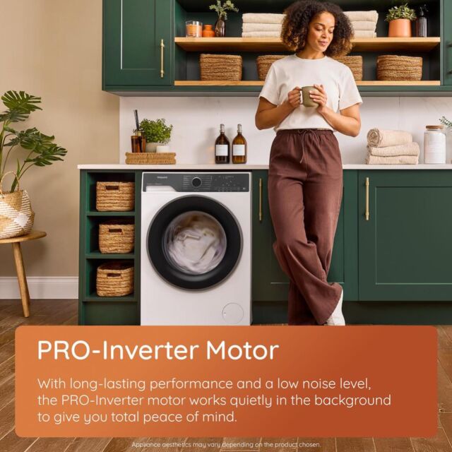 Hotpoint HPD9693BCAREUK Fabric Care Pro 9+6kg Freestanding Washer Dryer with HomeWhiz