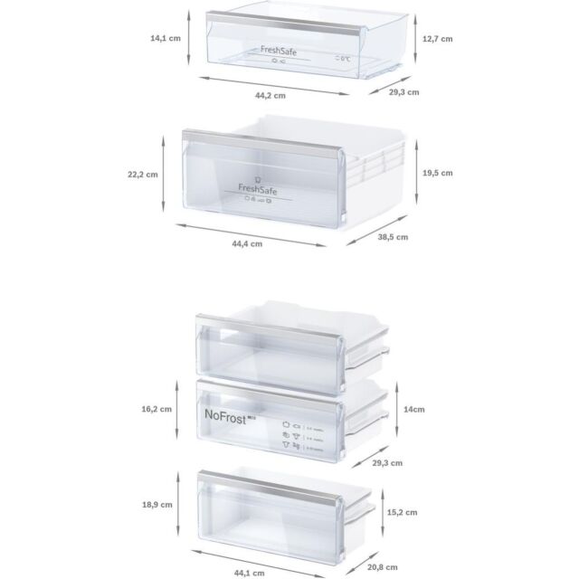 Neff KI7866DD0, Built-in fridge-freezer with freezer at bottom