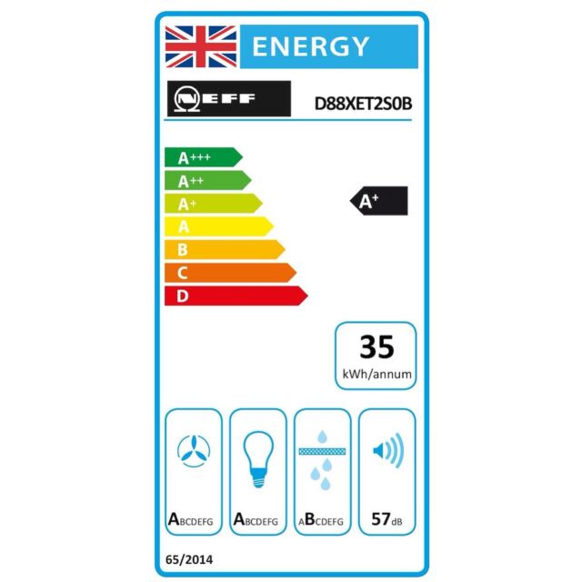 Neff D88XET2S0B, Integrated Design Hood