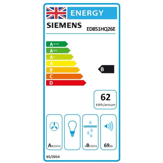 Siemens ED851HQ26E, Induction hob with integrated ventilation system