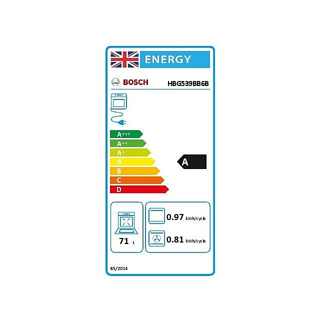 Bosch HBG539BB6B, Built-in oven