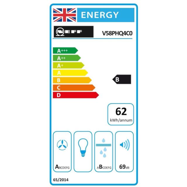 Neff V58PHQ4C0, Induction hob with integrated ventilation system