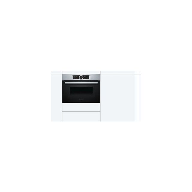 Bosch CMG633BS1B, Built-in compact oven with microwave function